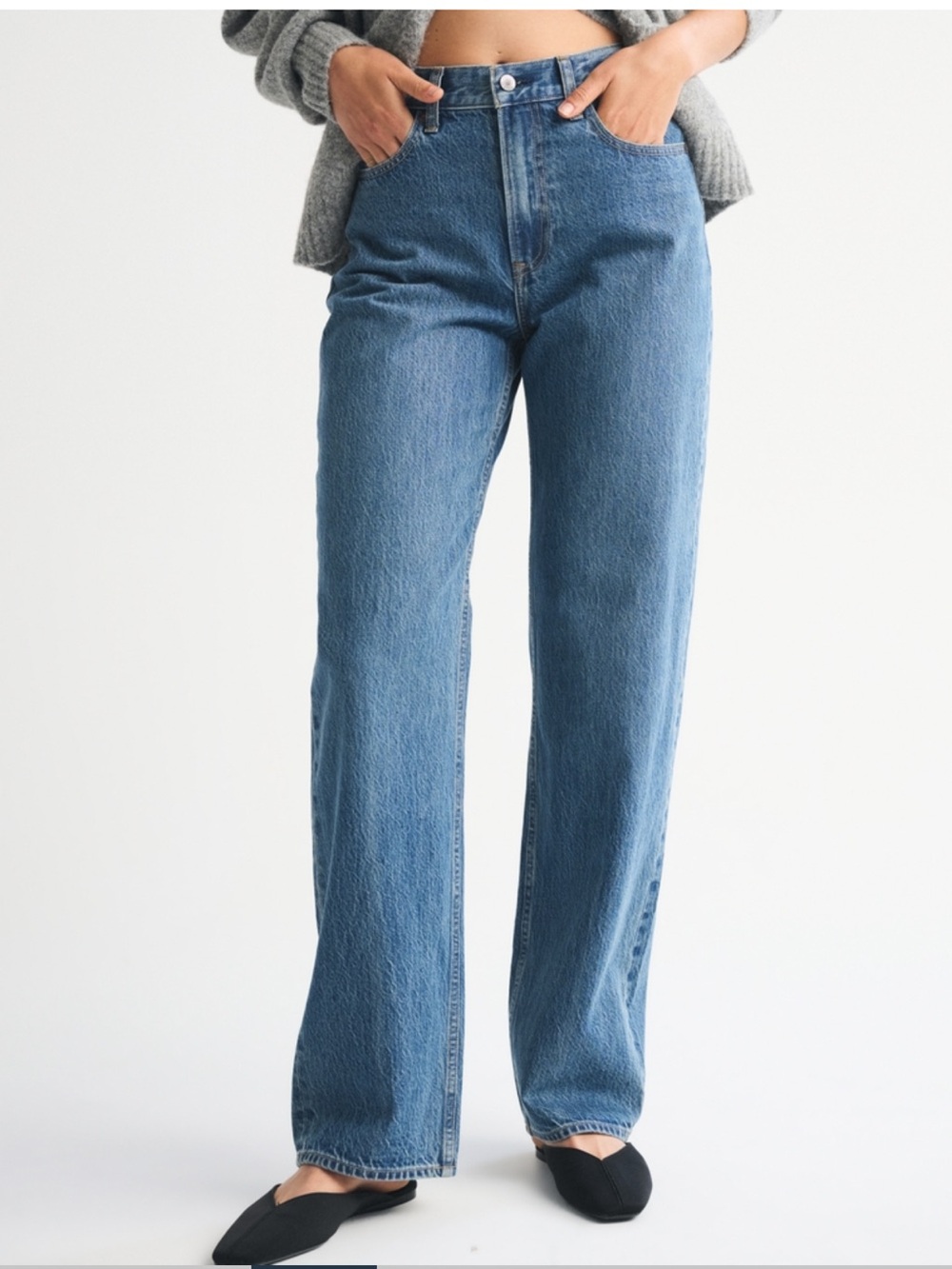 Abercrombie & Fitch High Rise Loose Jeans Size 30